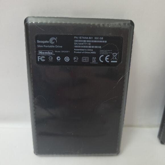 Lot Of 2 Seagate Slim 500GB USB Backup Portable External Hard Drive 1E7AN4-501 - Picture 4 of 4
